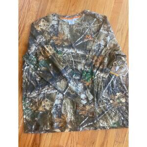 Vintage Y2K Realtree Edge Scent Factor Camouflage Long Sleeve T-Shirt 3XL NWT